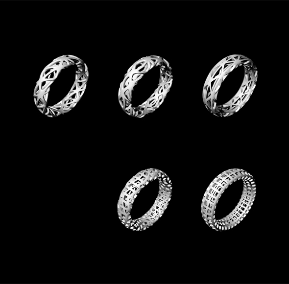 digital filigree - Klein_Hohl_Ring_Variations